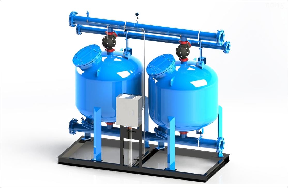 化工行业锅炉循环水旁路过滤浅层砂过滤器