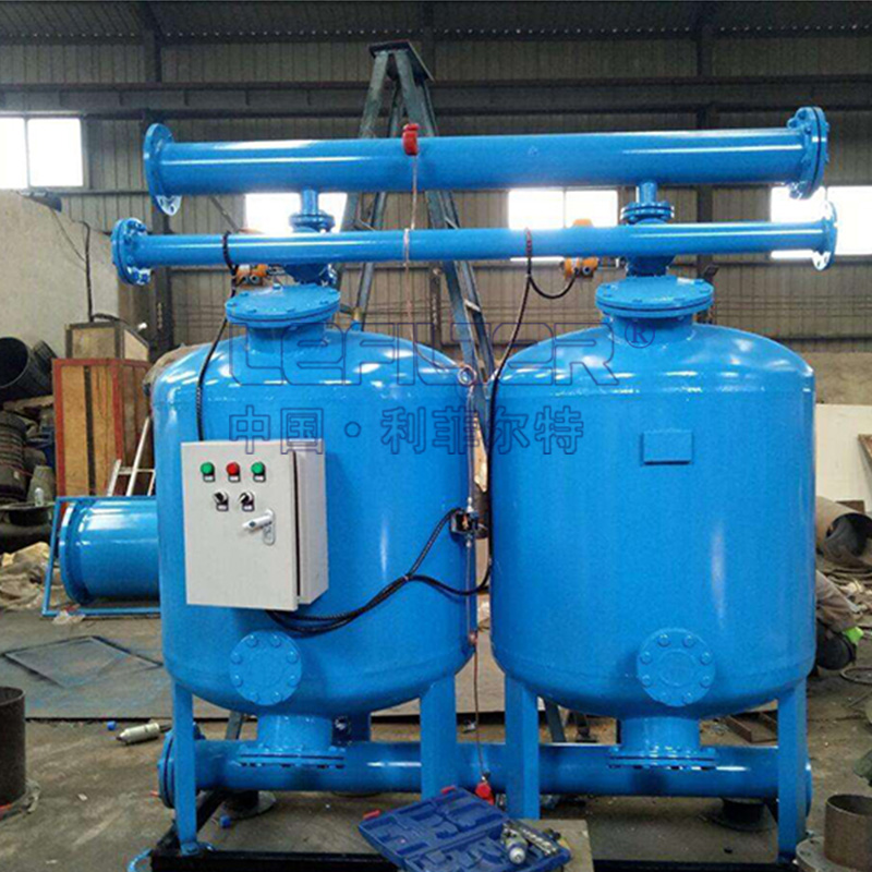 两罐并联全自动反冲洗石英砂过滤器